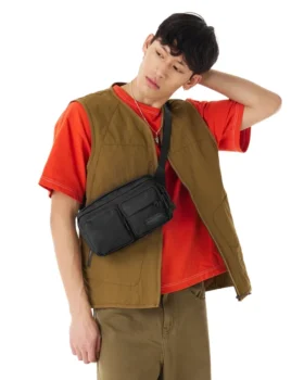 DOUBLE CROSSBODY ZWART